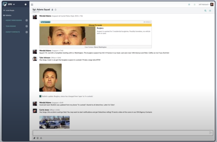 Improve the Process of Sharing Updates for Changing Police Shifts