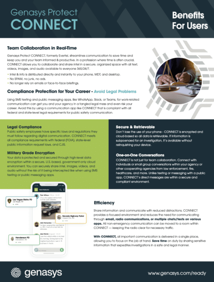 Genasys Protect CONNECT – Benefits for Users