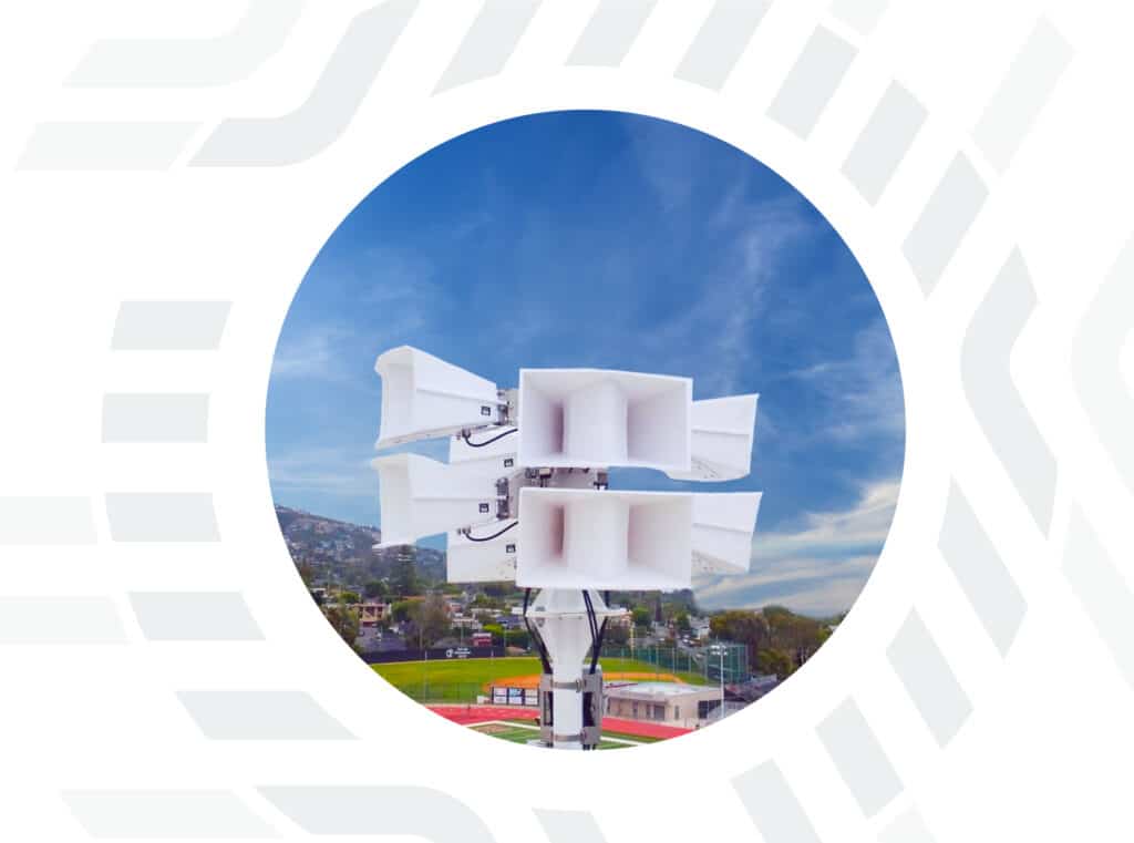 Speaker Array System for outdoor applications.