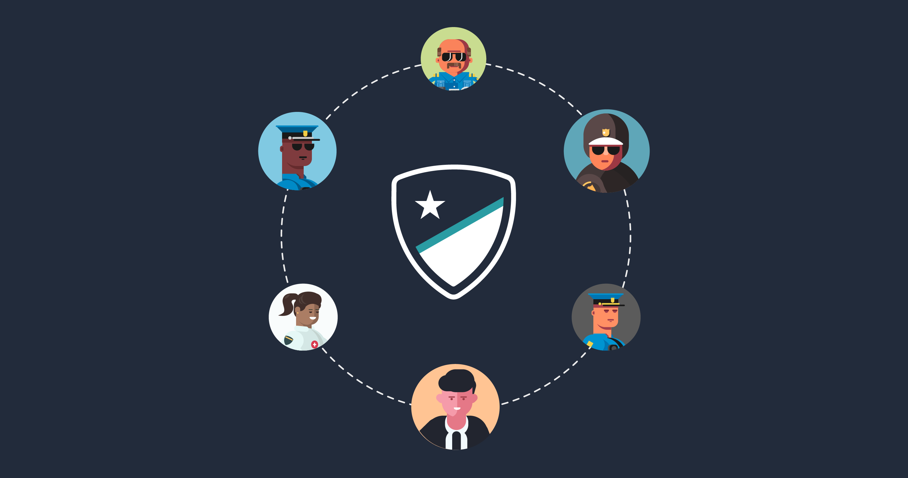 CONNECT graphic of SLED users.