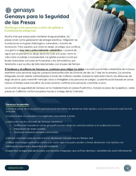 Genasys Dam Safety – Spanish
